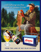 HAMMS BEER FISHING AD 24 x 30