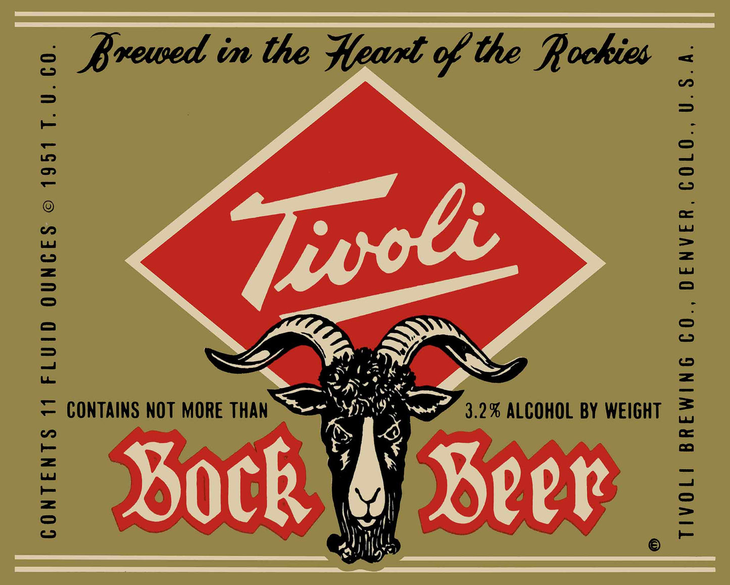 TIVOLI BOCK BEER 30 x 24