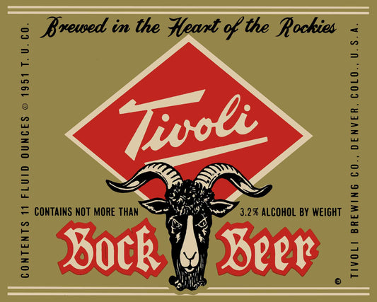 TIVOLI BOCK BEER 30 x 24