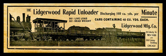 1901 LIDGERWOOD RAPID UNLOADER 36 x 12