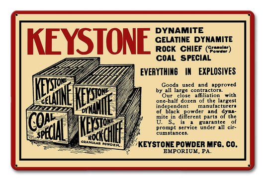 1910 KEYSTONE DYNAMITE 18 x 12
