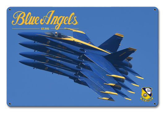 Blue Angels Stacked 12 X 18