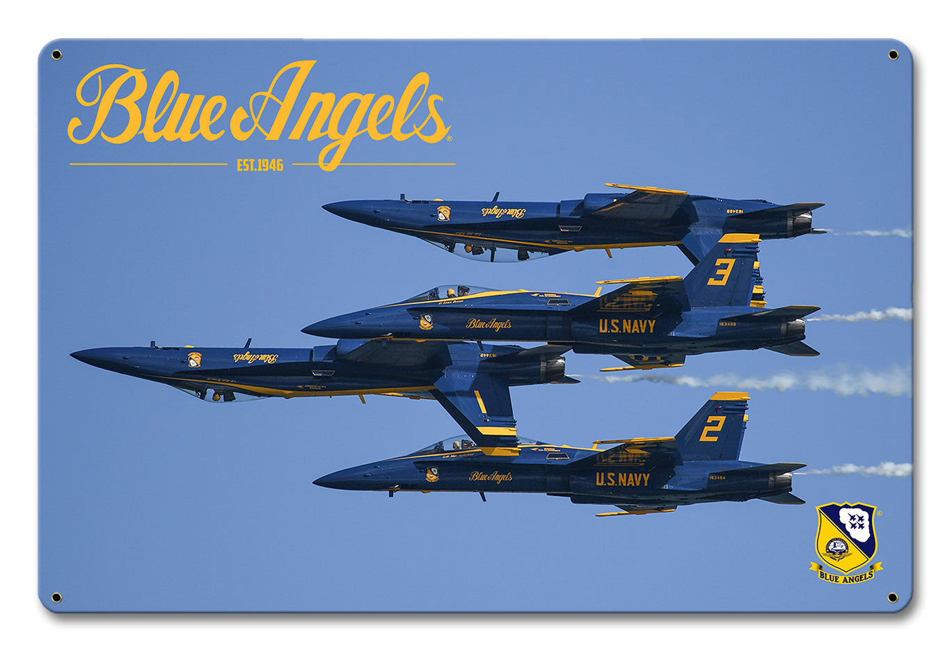 Blue Angels Upside Down 12 X 18