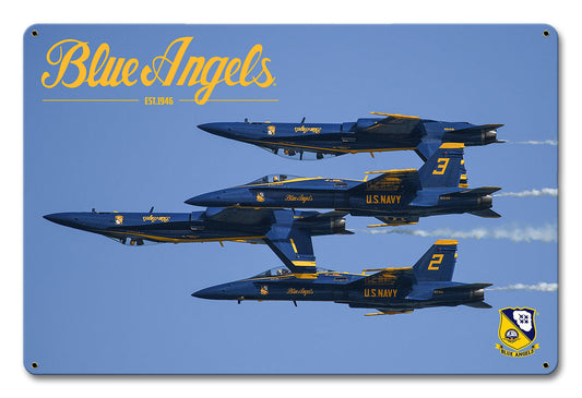 Blue Angels Upside Down 12 X 18
