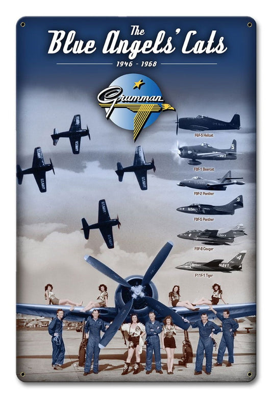 Grumman Blue Angels 12 X 18