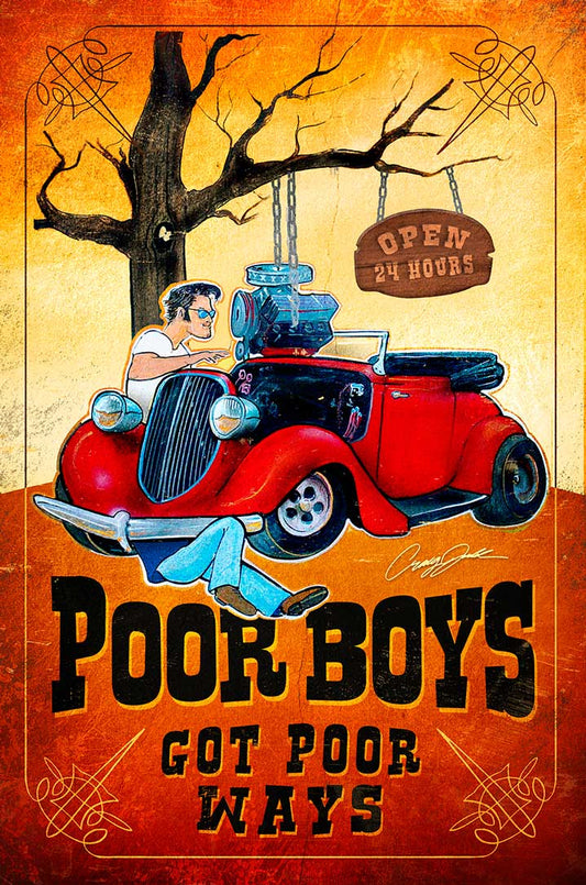 Poor Boys 12 X 18