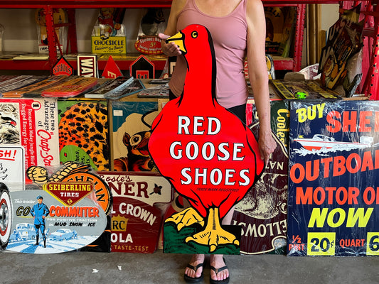 Red Goose Shoes Vintage Style Metal Sign