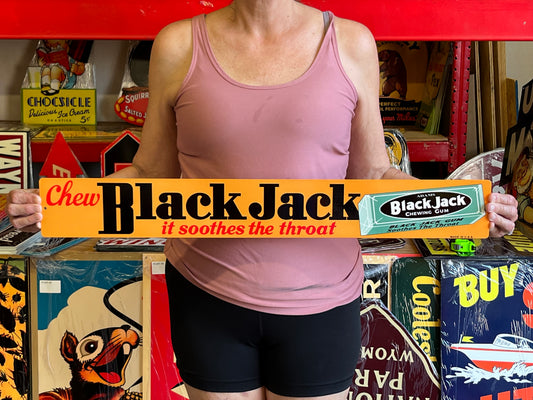 Black Jack Chewing Gum Vintage Style Metal Sign