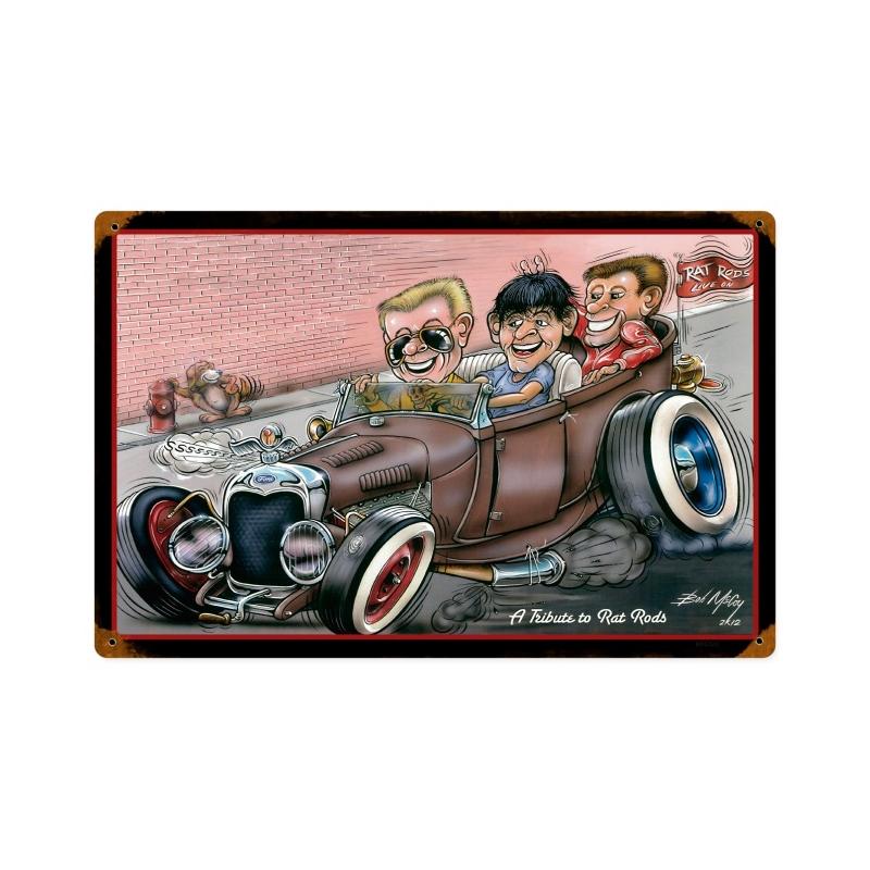 Rat Rod Tribute 18 x 12