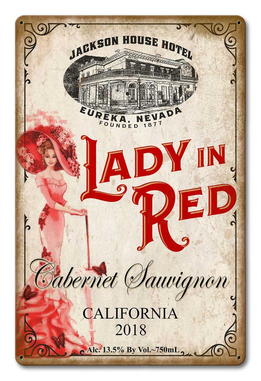 Eureka Lady-In-Red 12 X 18