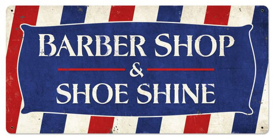 Barber Shop & Shoeshine 24 x 12