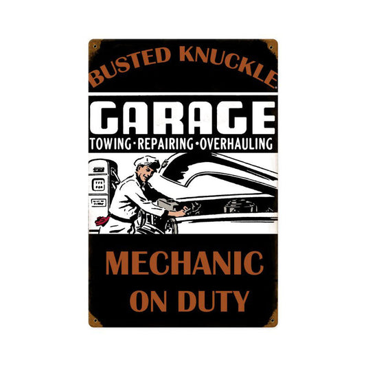 Mechanic On Duty 12 x 18