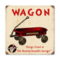 Kids Wagon Vintage Style Metal Sign 12 x 12