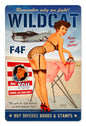 Hellcat F4 Vintage Style Metal Sign 12 x 18