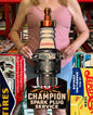 Champion Spark Plug Service Vintage Style Metal Sign