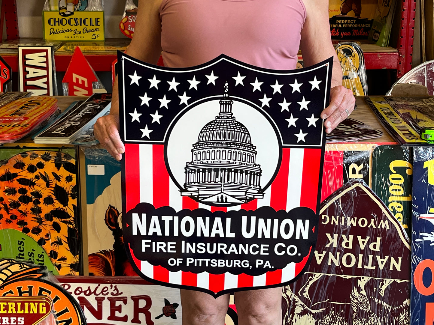 Fire Insurance Vintage Style Metal Sign