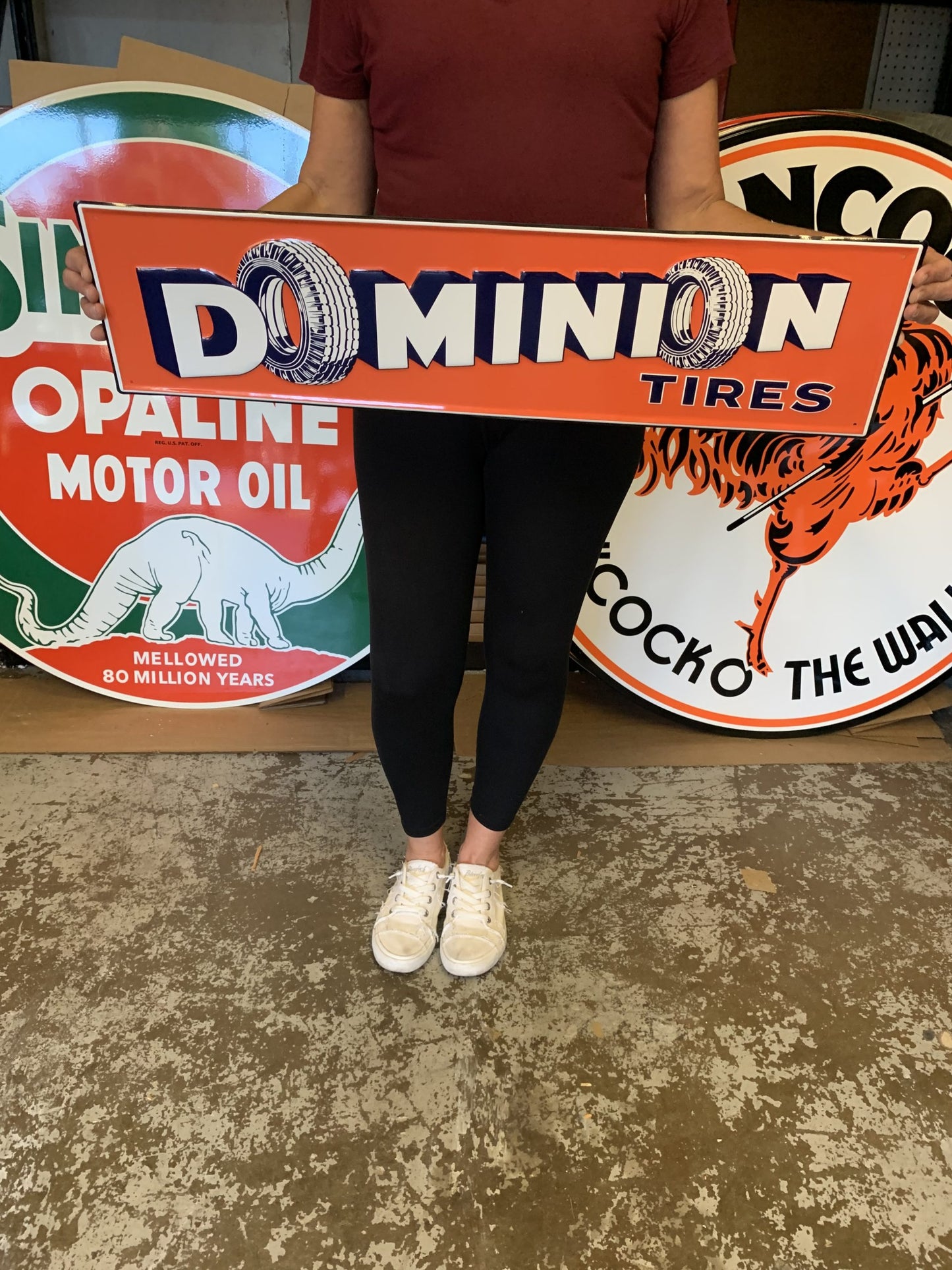 Dominion Tires Vintage Style Metal Sign