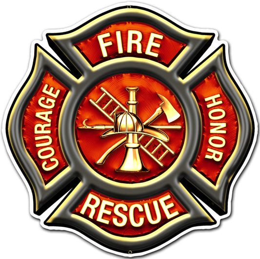 Fire Rescue Emblem 16 x 16