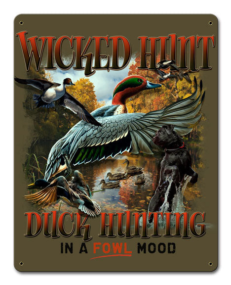 Duck Hunter Green Backgtound 12 x 15