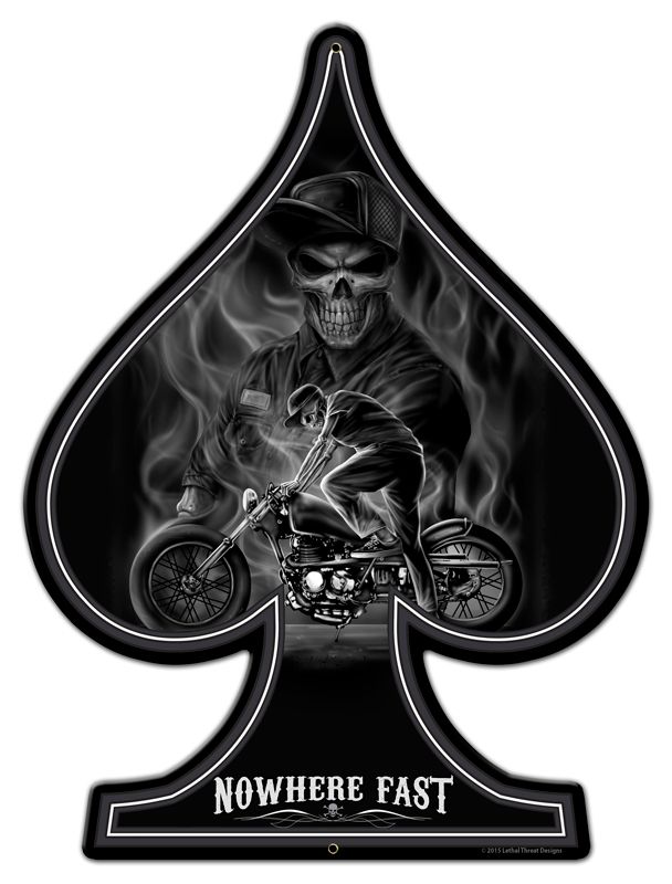 Spade Nowhere Fast 18 x 24
