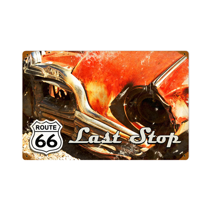 Route 66 Last Stop 18 x 12