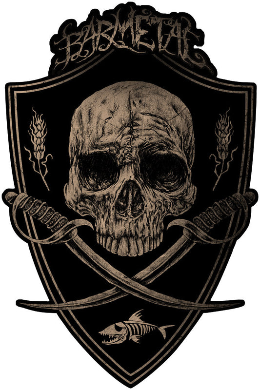 Barmetal Skull 24 X 36
