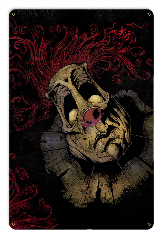 Rage On Dark Clown 18 X 12