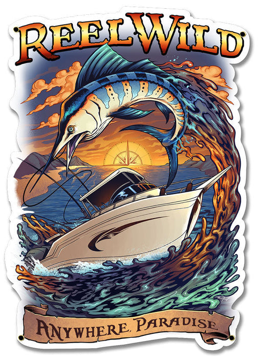 Fishing Boat Reel Wild Personalized 19 x 14