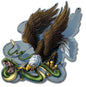 Don'T Tread On Me Eagle And Snake 18 x 17