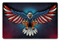Eagle With Us Flag Wings 12 x 18