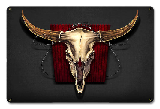 Steer Skull 12 x 18
