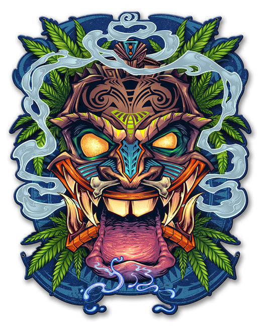 Tiki Head 17 x 13