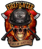 Fire Fighter Skull First In Last Out 17 x 14