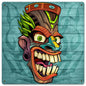 Tiki Head 3 12 x 12