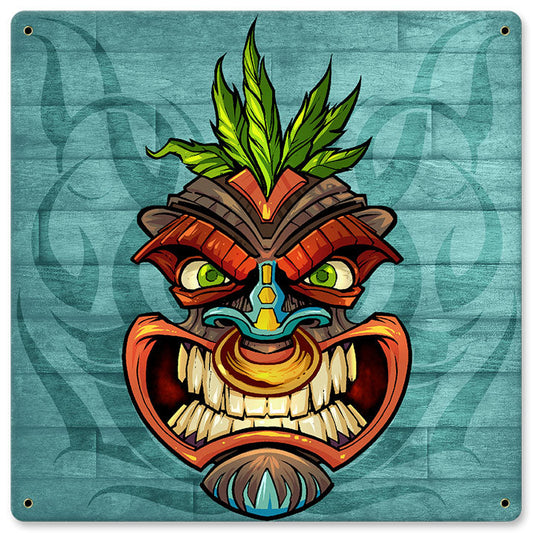 Tiki Head 4 12 x 12