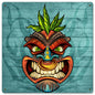Tiki Head 4 12 x 12