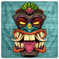 Tiki Head 7 12 x 12