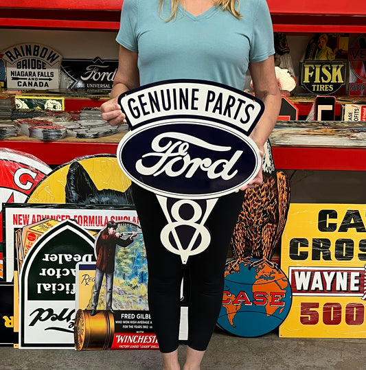 Ford V8 Parts Vintage Style Metal Sign