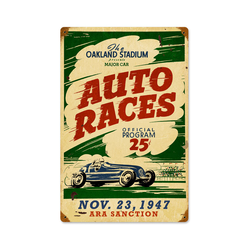 Oakland Auto Races 12 x 18