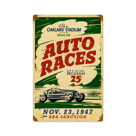 Oakland Auto Races 12 x 18