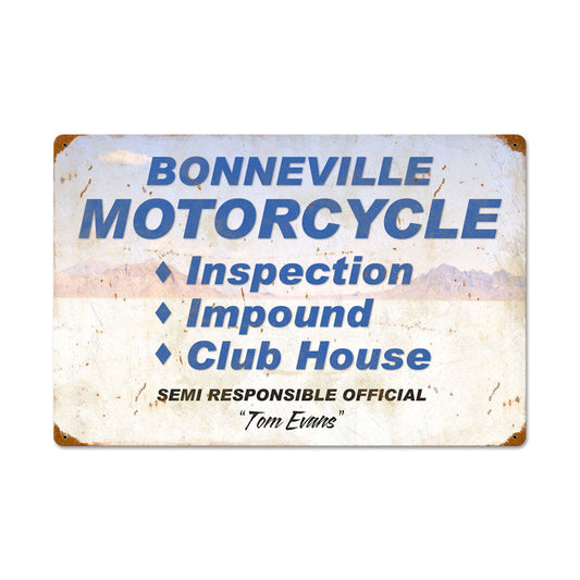 Bonneville Motorcycle Inspection 24 x 16