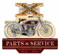 Double Sided Excelsior Motorcycle 17 x 16