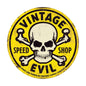 Evil Yellow Skull 28 x 28