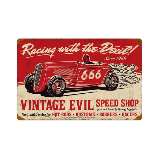 Evil Racing Devil 18 x 12