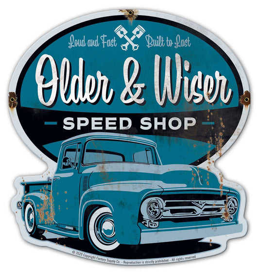Older And Wiser 56 Ford Truck 15 x 16