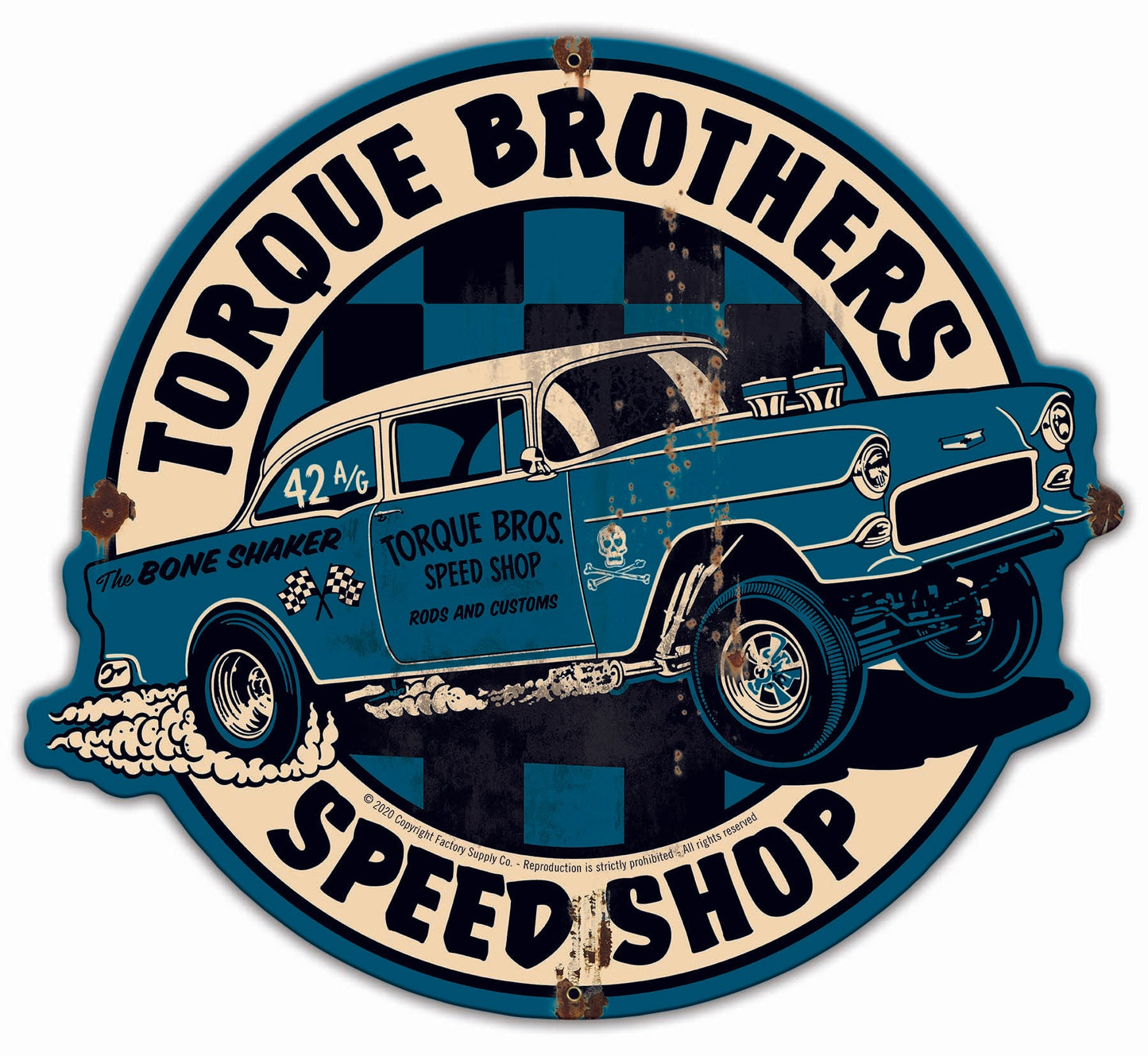 Torque Bros 55 Chevy Gasser 24 x 22