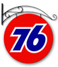 Union 76 Dbl Sided W Hanger 24 X 24