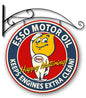 Esso Dbl Sided W/Hanger 24 X 24