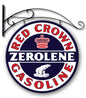 Red Crown Zerolene Dbl Sided W Hanger 24 X 24