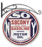Socony Dbl Sided W Hanger 24 X 24